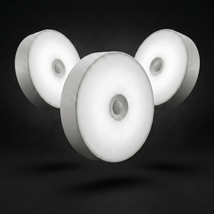 Kit X3 Lámparas LED Con Sensor De Movimiento Inteligente Recargables USB