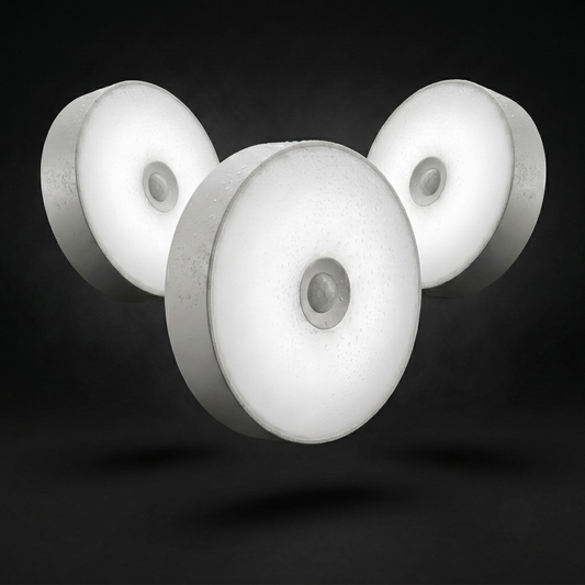 Kit X3 Lámparas LED Con Sensor De Movimiento Inteligente Recargables USB