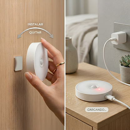 Kit X3 Lámparas LED Con Sensor De Movimiento Inteligente Recargables USB